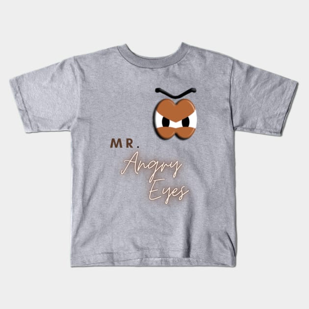 Mr. Potato Head's Angry Eyes Kids T-Shirt by DizDreams with Travel Agent Robyn